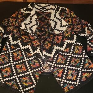 Intro Multicolor Geometric Women's Cardigan
